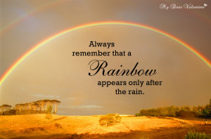 Inspirational Quotes - Always remember that a rainbow