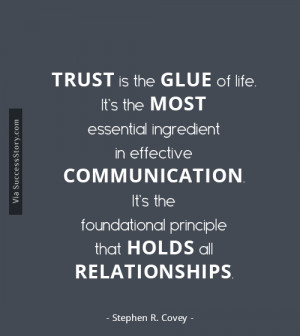 Stephen Covey Trust Quotes