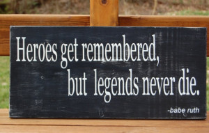 Babe Ruth quote Heroes Legends Baseball Sports by ThreeBirdLane, $40 ...