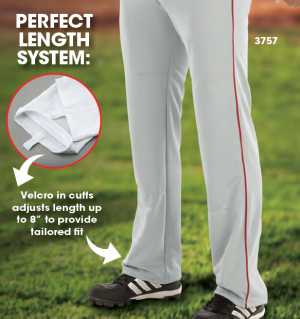 Adult Relay 17 oz. Pro Weight Piped Baseball Pant by Teamwork Athletic ...