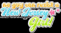 New Jersey Girl Glitter Graphic