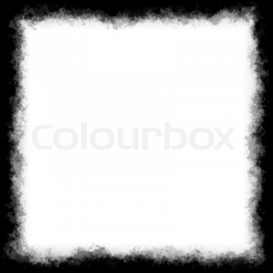 ... image of 'Black and white square border or frame with grungy edges