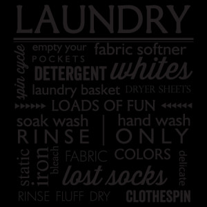 Laundry Subway Art Wall Quotes ­™ Decal