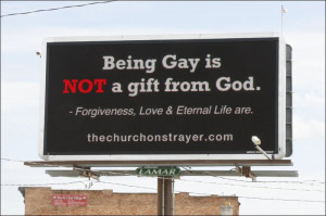 ... paid for this response to a United Methodist church's billboard
