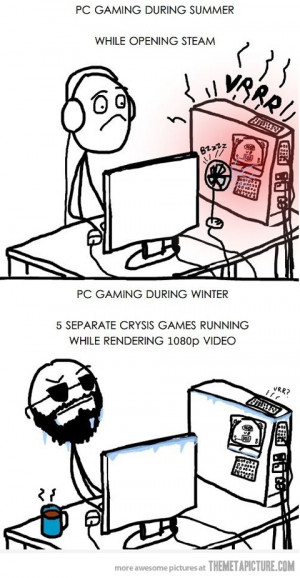 Funny photos funny PC summer vs winter temperature