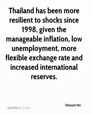Thailand has been more resilient to shocks since 1998, given the ...