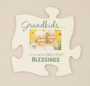Home > Signs > Puzzle Pieces > Grandkids Puzzle Piece Photo Frame