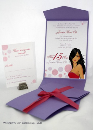 Chic Quinceanera or Sweet Sixteen Invitations