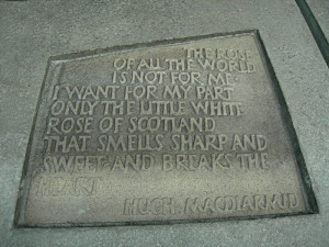 Hugh MacDiarmid's quoteThe little white rose of Scotland Scottish ...