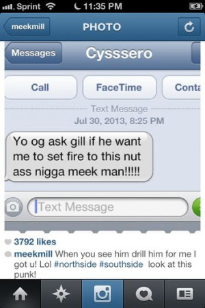 Meek Mill Going In On Philly Rapper Named “Cyssero” Instagram
