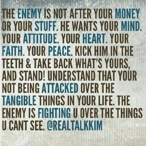 rebuke the enemy put on the full armor of god