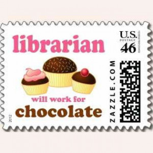 Awesome chocolate fun on a librarian