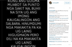 Screengrab from James Yap’s Instagram account