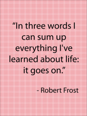 Quotes about Life Frost