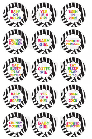 INSTANT DOWNLOAD - Zebra / Rainbow Sayings Bottle Cap Images - 4x6 ...