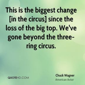 This is the biggest change [in the circus] since the loss of the big ...
