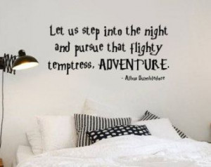 Wall Decal Quote - Harry Potter Dumbledore Adventure quote - 36-inch ...