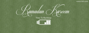 Ramadan Kareem – Its Time To Recharge FB Cover Photo HD
