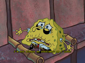 cartoon, confident, crying, sad, spongebob, spongebob squarepants