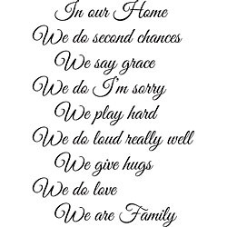 Four Things You Can't Recover.....' Vinyl Wall Quote Art Decal