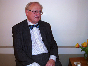 Arvid Carlsson at the interview in Stockholm 9 April 2008