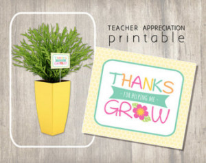 Unique Teacher Appreciation Printab le Gift Card - Instant Download ...