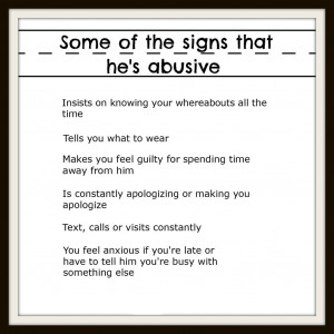 Abusive boyfriends and talking to our daughters about them.