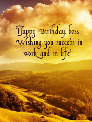 Birthday card for boss for free