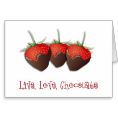 Cards and Invitations For Friends Who Love Chocolate