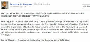 Al Sharpton , Zimmerman