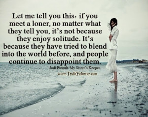 if you meet a loner