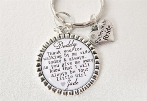 FATHER+of+the+BRIDE+Personalized+Dad+Keychain+by+MyBlueSnowflake,+$16 ...