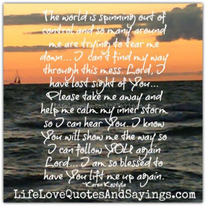 The World Is Spinning Out Of Control..