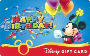 happy birthday with mickey happy birthday gift card featuring mickey