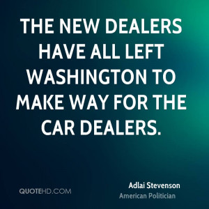 Adlai Stevenson Car Quotes
