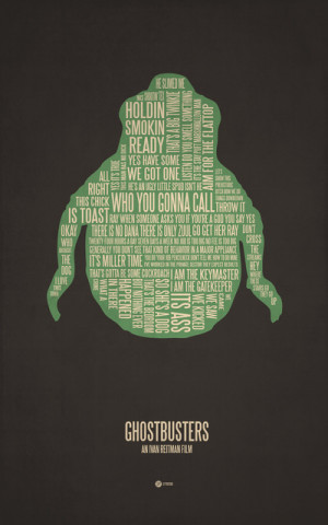 More Geeky Movie Quote Typographical Poster Art