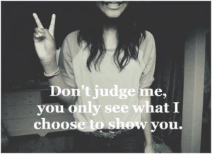 Don't Judge me