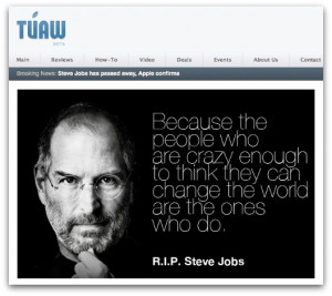 ... quotes about Jobs from people like Bill Gates, Mark Zuckerberg and
