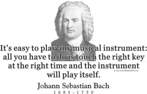 ThinkerShirts.com presents Johann Sebastian Bach and his famous quote ...