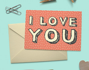 printable card cute love card gre eting card i love you digital file ...