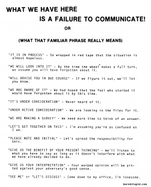 Communication Failure