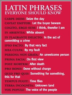 ... grata, prima facia. (pretty much what Sky quotes all of the time) More