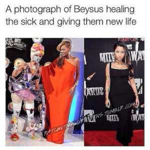 beyonce, funny, haha, lol, m, nicki minaj, queen b, mrs carter, beysus