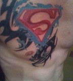 superman-tattoo-on-chest-tribal-superman-tattoo-picture-at ...
