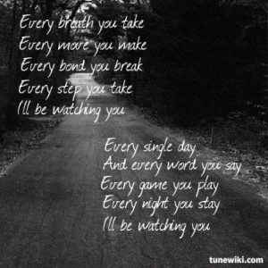 always thought this song was super stalky.