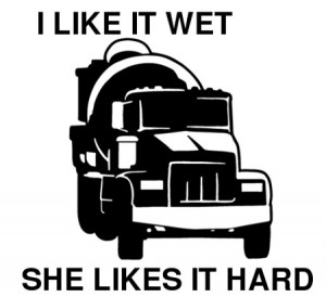 Cement Truck Driver Decal
