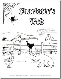Charlotte's Web Coloring Worksheets http://www ...