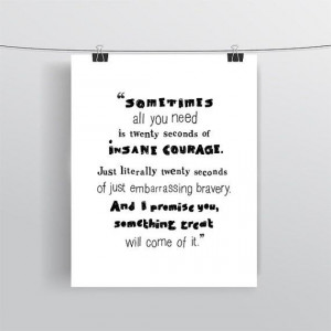 Inspirational Typography Print, Quote Print, Kids Room, Movie Quote ...
