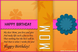 Happy Birthday Mom Quotes For Facebook