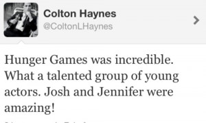 Colton Haynes about THG - the-hunger-games Photo